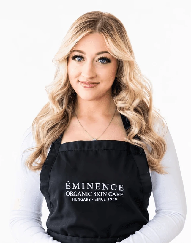 Marissa Allegretto, licensed esthetician, in the Skinfinity studio